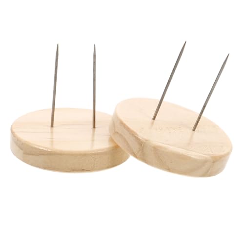 Alipis Wooden Display Stand for Dolls 2 Pack Perfect for Clay Dolls Crochet Display