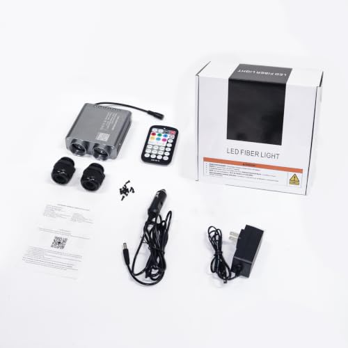 Image of AMKI Dual Color 32W Twinkle Starlight Engine with RGB Meteor,Twinkle+Sound Activated 4Lamp Beam Starlight Box Motor APP /Remote Control for Twinkle Star Ceiling Decoration