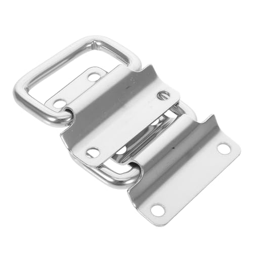 GOOHOCHY 2個 小型折りたたみ式ステンレススチール製取っ手 工具箱 キャビネット トラック引き出し用凹型ハンドル 収納便利で多用途設計 工