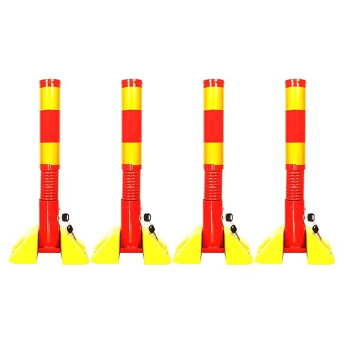 Borne de délimitation de la circulation et bollard de sécurité rabattable x4 - 2