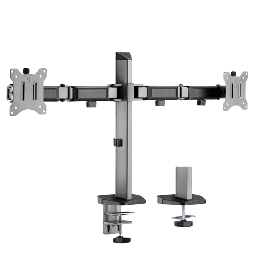 Soporte de mesa para monitor de 32 pulgadas doble brazo my wall HL50-2L inclinable y giratorio de metal