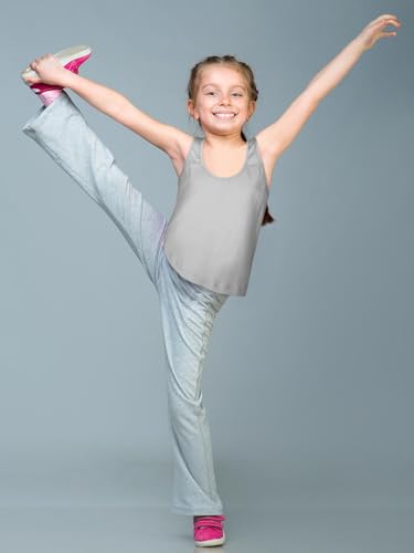 Image of Bencailor 3 Pcs Girls Dance Tank Top Racerback Crop Tank Top Sleeveless Girls Tops Vests for Children