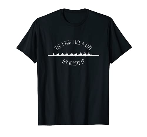 Rowing Team Retro Art Coxswain Sculling Row Camiseta