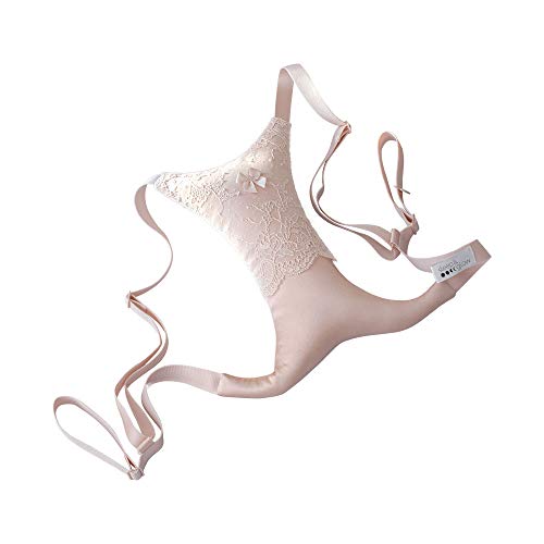 Sleep&Glow Pillow Bra Against Cleavage Wrinkles - Made of Natural Silk - Pillow Bra Filled with Tiny Foam Balls for Better Air Circulation - Cleavage Wrinkles Prevention and Breast Support