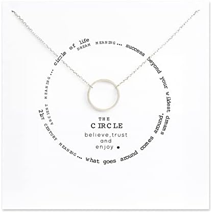 Friendship Silver Y Sun Compass Necklace Good Luck Elephant Pendant Chain Necklace with White Message Card Gift for Women and Sisters