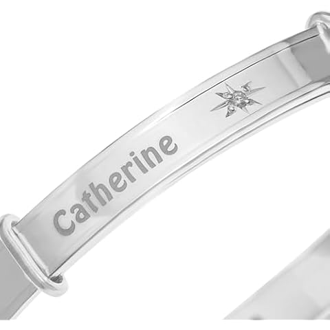 Dolce Valentina Silver Children's Personalised Bangle Cover