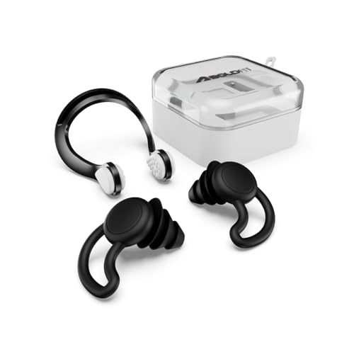 Image of Boldfit Swimming Nose Clip & Ear Plug Set Silicone Swim Ear Plugs For Men & Women For Protection From Water Nose Clip For Swimming Kit NosePlug For Swim Training