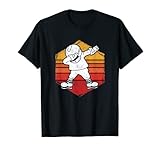 divertente hockey su ghiaccio dab dance dabbing giocatore dancing skater maglietta