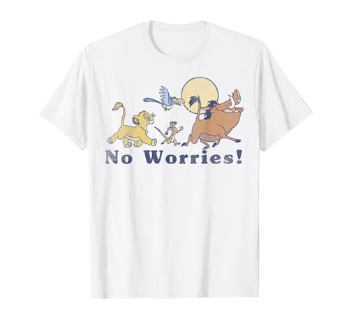 Disney Lion King No Worries Vintage Group Shot T-Shirt