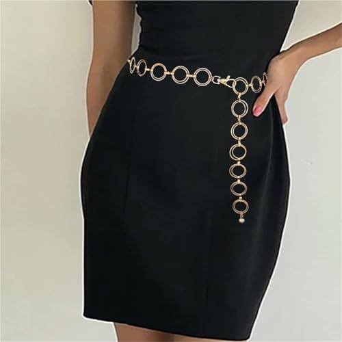 Metal Chain Belt 6pcs Chunky Metal Chain Waist Belt - Link Design for Belly for Waist2