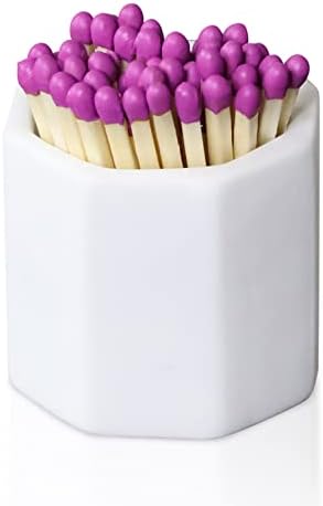 Ladorr Match Holder with Striker - Match Striker for Decorative Matches for Candles, Bathroom Matches, Match Jar Striker, Matchstick Holder Striker, Match Striker Holder Strike Anywhere Match Cloche