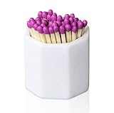 Ladorr Match Holder with Striker - Match Striker for Decorative Matches for Candles, Bathroom Matche
