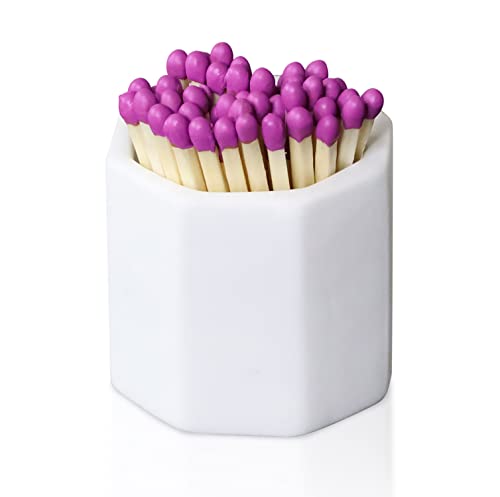 Ladorr Match Holder with Striker - Match Striker for Decorative Matches for Candles, Bathroom Matches, Match Jar Striker, Matchstick Holder Striker, Match Striker Holder Strike Anywhere Match Cloche