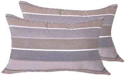 Comfort Classics Inc. (Set of 2) Indoor/Outdoor Lumbar Pillows 22 x 12 x 6 in Acrylic Milano Char