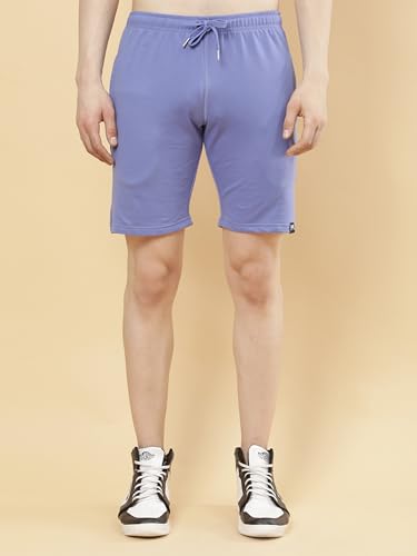 Image of POCKMAN Men's Regular Fit Black Cotton Terry Shorts- Perfect for Sports and Casual Wear.