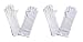 Butterfly Twinkles Girls Tea Party Stretch Polyester Long Dress Gloves Set of 4 White Childrens