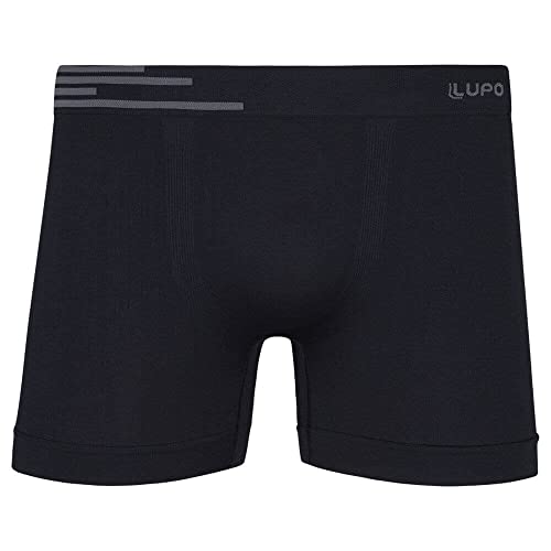 Cuecas, Boxer KIT 2, Lupo, Masculino, Azul Náutico/Preto, P