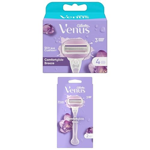 Venüs Gillete Breeze Tıraş Makinesi + Yedek Tıraş Bıçağı 4'lü x 2 Adet
