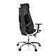 hjh OFFICE 652848 Profi Bürostuhl GENIDIA PRO Stoff/Velour Schwarz Hochwertiger Bürosessel, individuell einstellbar, ergonomisch