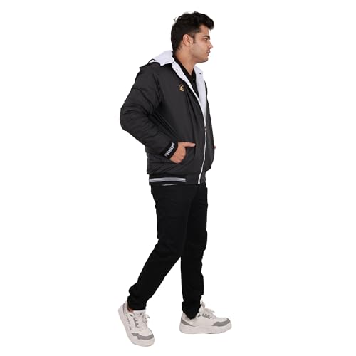 Image of Quark Export Quality Reversible Puffer Jacket in GLD Material best for Winterwear /Hiking /Biking /Camping /Mountaineering /Racing /Climbing /Tracking(Control Temperature up to 3 Degree Celsius.)(3C)