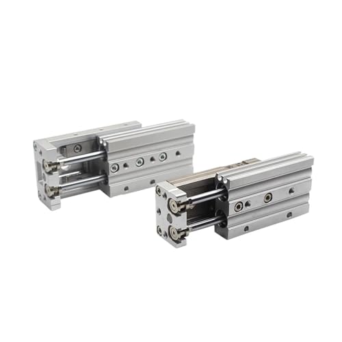 Vérin pneumatique MXS double effet compact avec table de guidage intégrée - 2