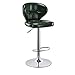 XIAOJUAN Barstools Krzesło Podnóżek Barstools Chair Fourrest Fourrest z PU PU Siedzenie Oparcie Regulowany Obrotowy Winda gazowa, Wysokość 63-83cm na śniadanie Restauracja Pub |Café Bar Stołek Chromow