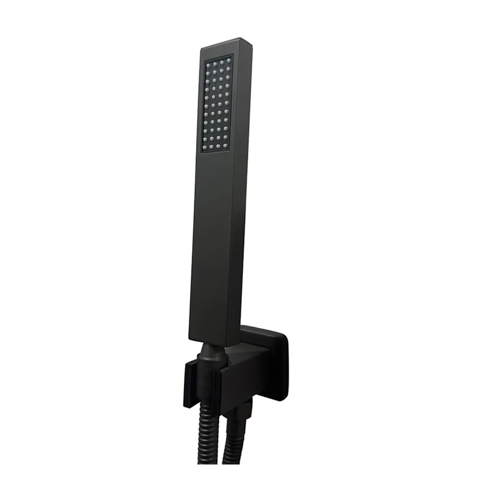 Paquete de 3 conectores de manguera de ducha de pared de 1,27 cm, adaptador de manguera de agua flexible con soporte de codo, fácil instalación, salida de agua de goteo gris