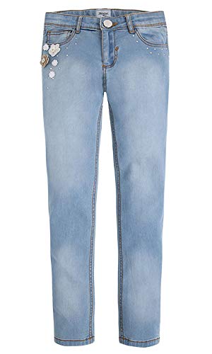 Mayoral Tween Girls 8-18 Bleached-Blue Embellished Stretch Skinny Jeans/Pants
