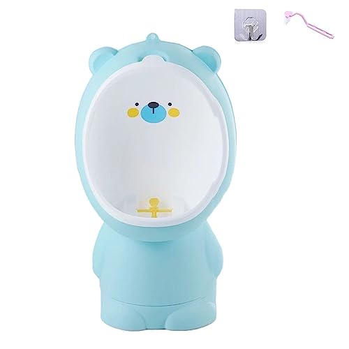 Tonain男の子の便器 子供立ちトイレ 高さ調節可能なトイレ 壁の小便器に立っている少年 (ライトブルー)
