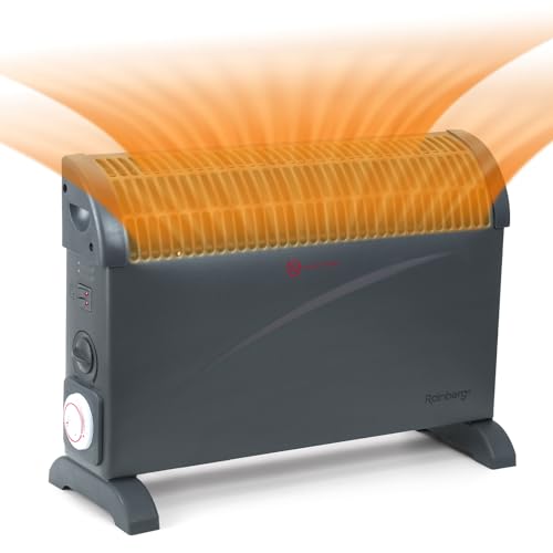 Rainberg 2000W Convector Radiator Heater with 24hr Timer, Electric Heater, Radiator, Heaters for...