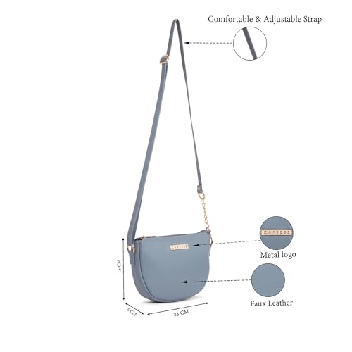 Image of Caprese Blythe Medium Sling Bag for Women with Adjustable Strap & Zipper Closure for Comfortable Wear | Versatile Handbag for Everyday Use, Travel, and Special Occasions
