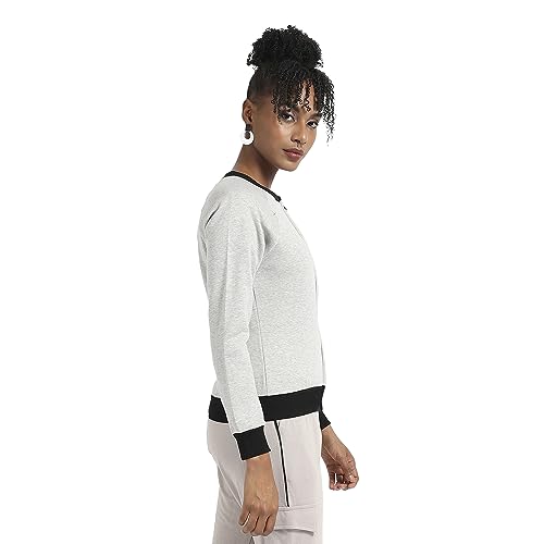 Image of Campus Sutra Women Cotton Regular Fit Hooded Sweatshirt