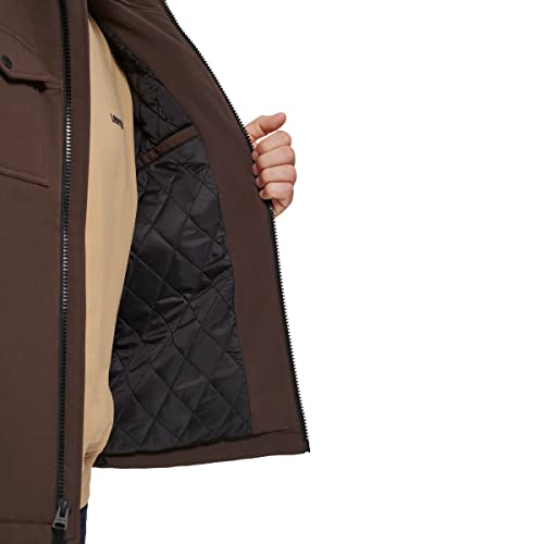Image of Levi's Men's Soft Shell Two Pocket Hooded Trucker Jacket
