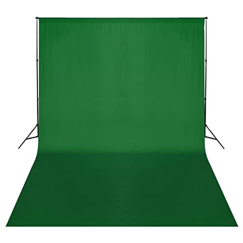 Vetnasa de Soporte de telón Fondo 500x300 cm Verde Cámaras y Objetivos, Fotografía, Iluminación y Estudio, Fondos Verde 6,16 KG