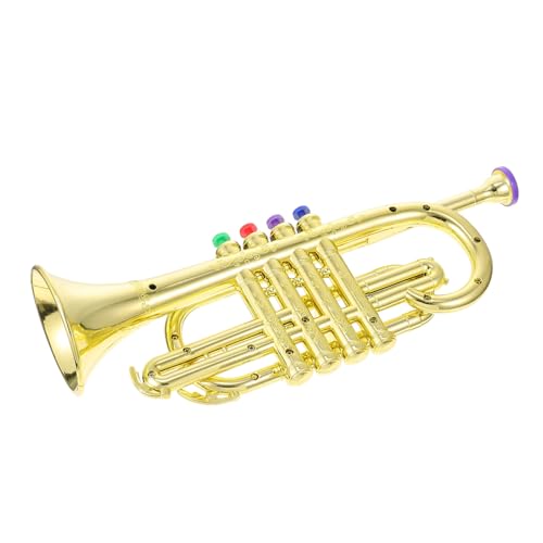 CIYODO Early Learning Trumpet Toy Four-Tone Simulation Trumpet Boys and Girls Musical Plaything Enhance Imagination Plastic