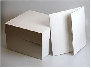 Art of Cake White Cake Boxes - 6'' (152 x 127mm sq.) - 5'' (127mm) deep (Pack of 5)
