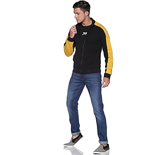Image of Campus Sutra Men Cotton High Neck Sweatshirt