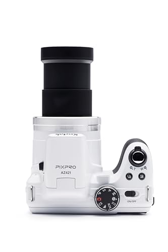 Kodak Pixpro Astro Zoom Az421 16 Mp Digital Camera With 42X Opitcal Zoom And 3" Lcd Screen (White) - Mb 8