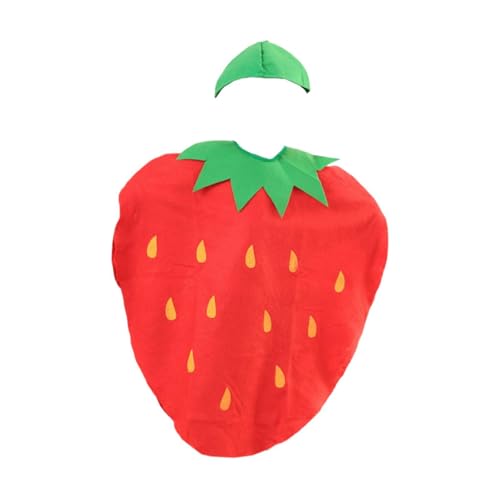 F Fityle Costume de Fruits Fantaisie, Tenue de Fraise pour Jeu de rôle pour Enfants et Adultes, Style A