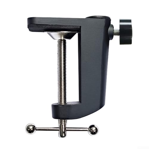 Abrazadera de escritorio de aleación de aluminio elegante y funcional para todas tus necesidades de montaje (negro)