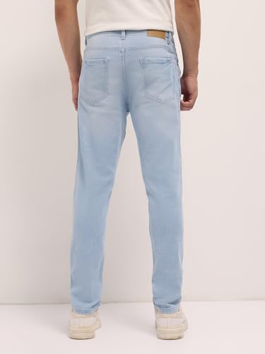 Image of THE BEAR HOUSE Men's Cotton Washed Slim Fit Jean
