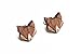 BeWooden Ohrstecker aus Holz | Verschiedene Tiere | außergewöhnliche Geschenke für Naturfreunde & Holzliebhaber , Ohrringe Damen (Fox Earrings)