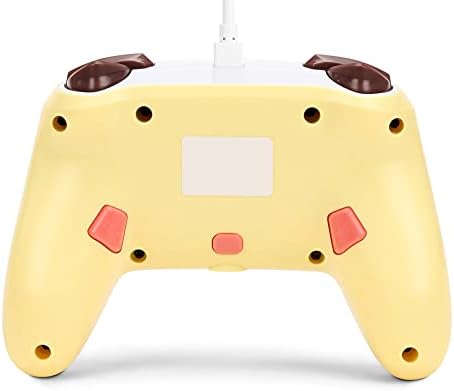 Resim Nintendo Switch için geliştirilmiş kablolu PowerA Controller – Pikachu Electric Type, Gamepad, oyun kumandası, kablolu denetleyici, resmi lisanslı 