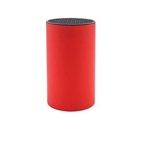 Round Knife Holder Multi-function Knife Storage Rack for Kitchen Tableware Rack White Black Red Optional Knife Holder (Color : Red)