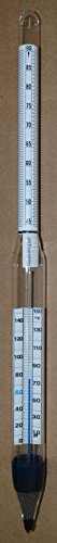 SafetyBlue Precision Hydrometer 45/90 API / 0/150°F Thermometer with NIST Certificate