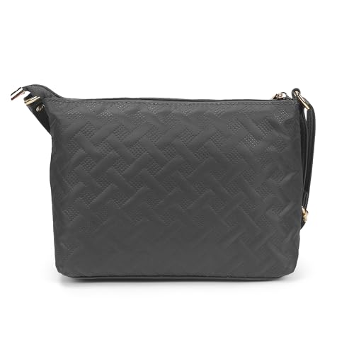 Image of Metro Women Casual Fabric Soft Body Zipper closure Quilted Sling Bag