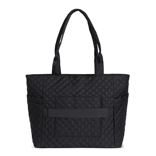 Tote Bag For Women, Lightweight Puffy Tote Bag with Compartments Quilted Shoulder Bag2