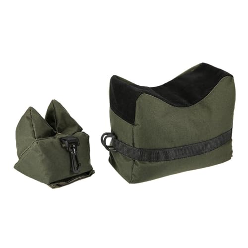 TUXXJZM Vorderschaftauflage, Vorne & Hinten Gewehrauflage, Waffenauflage, Schießauflage Set Für Gewehr/Luftgewehr Outdoor Üben, Outdoor Sandbags, Schießunterstützungstasche, Einschießhilfe