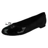 Clarks - Couture Bloom, Bailarinas para Mujer, Cuero Negro, 41 EU