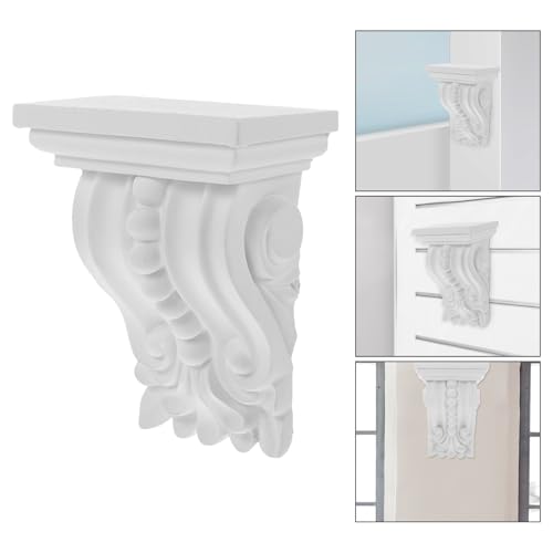 Ménsula de poliuretano blanco para decorar esquinas de salones y proyectos de salones 7